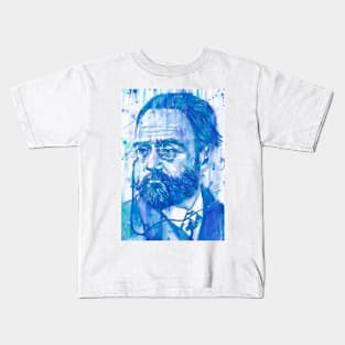 EMILE ZOLA - watercolor portrait .1 Kids T-Shirt